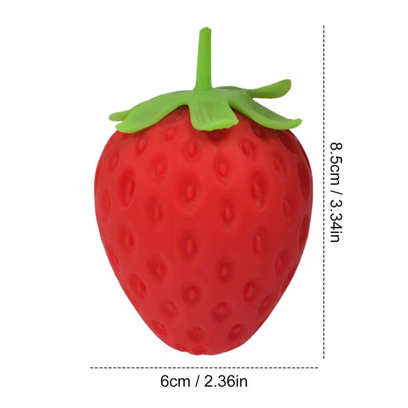 Squeeze Color Changing Strawberry Toy Hand-Pinching Antistress Funny Reduce Pressure Strawberry for Easter Basket Stuffers